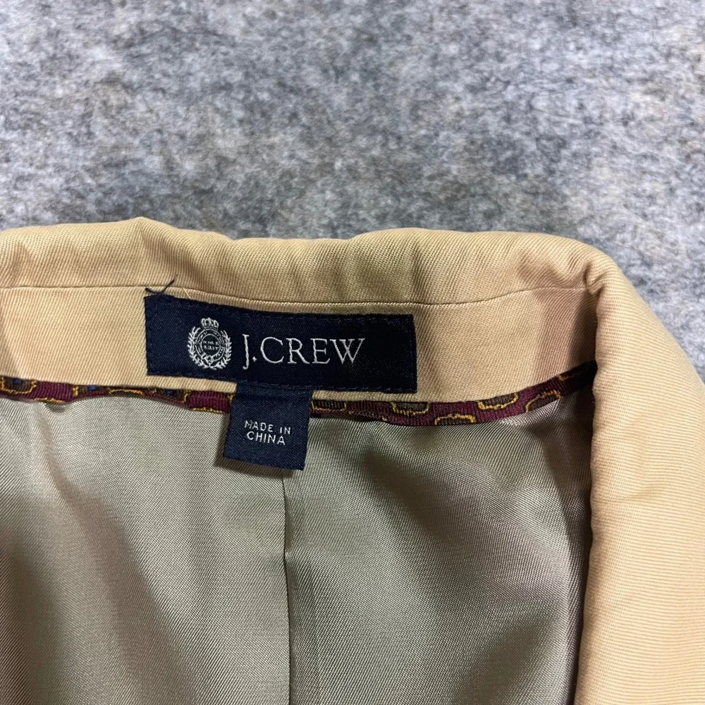 J.Crew Aldridge Jacket Blazer Two Button‎ Cotton Tan Mens Size 40R